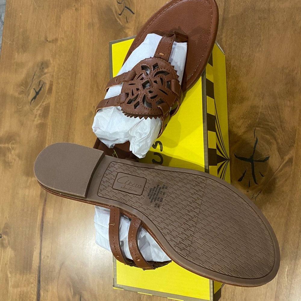 NEW IN BOX CIRCUS BY SAM EDELMAN SANDALS SZ 9.5 SADDLE - Picture 3 of 5